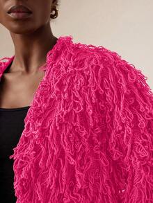 EMERY ROSE 毛茸茸针织开衫、长袖上衣