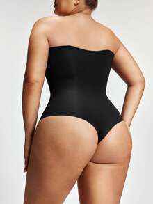 Shapelle Forme Lenjerie modelatoare dintr-o singură piesă, mărime mare, subțiere talie și abdomen, fără bretele, antiderapantă, modelare corporală, închidere frontală, piesă unică