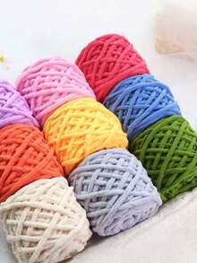 2 unidades de 100g de fio grosso e macio, ideal para tricô manual, perfeito para cachecóis, xales e mantas. Materiais para artesanato DIY, ideal para presentes de inverno e decoração de casa.