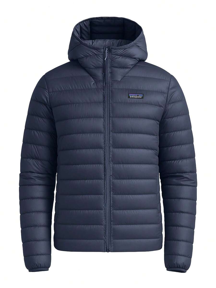 Patagonia Men's Down Sweater Hoody Navy Blue - Navy Blue - View 1