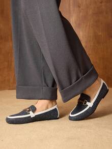 MOTF PREMIUM ZAPATOS PLANOS CUADRADOS CÓMODOS Y CASUALES PARA MUJER - Gris Oscuro - Ver 7
