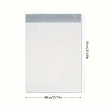 10个装自粘密封快递物流邮寄防水防尘包装袋，礼品包装运输袋返校 - 白色 - 查看 22