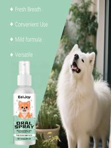 1pc Pet Oral Spray Refreshes Pet Breath, Protects Teeth, Removes Tartar And Yellow Teeth - Multicolor - View 5