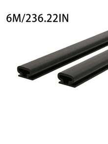 1/3pcs 6-Meter Silicone Rubber Sealing Strip, Door Sealing Strip, Professional Door And Window Self-Adhesive Window Sealing Strip, Self-Adhesive Rear Door Windproof Strip, Rubber Anti-Collision Strip, Suitable For Retail Stores, Restaurants, Hotels, One Roll Of 236.22 Inches, Back To School Supplies