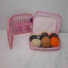 Juego de 9 a 99 ganchos de ganchillo con mango suave (colores aleatorios) - Rosa Pálido - Ver 7