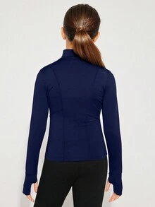 Radiana Tween 女童针织纯色修身运动长袖夹克，休闲/家居服