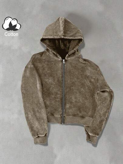 Manfinity EMRG 男士纯色连帽休闲长袖运动衫