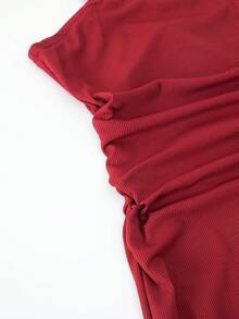 2pcs/Set Girls Solid Color Cropped Cardigan & Bodycon Camisole Dress Set, Suitable For Daily Wear And Gatherings, Fit For 13-16 Years Old