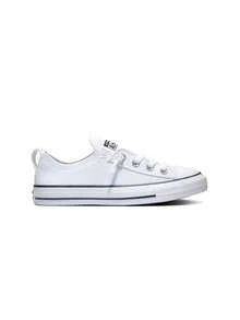 Converse Chuck Taylor All Star Shoreline Knit 565490C 帆布白色一脚蹬休闲鞋女款 - 白色 - 查看 1