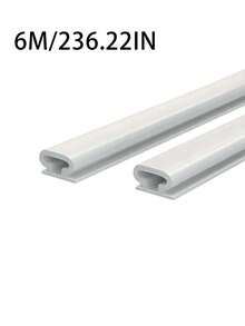 1/3pcs 6-Meter Silicone Rubber Sealing Strip, Door Sealing Strip, Professional Door And Window Self-Adhesive Window Sealing Strip, Self-Adhesive Rear Door Windproof Strip, Rubber Anti-Collision Strip, Suitable For Retail Stores, Restaurants, Hotels, One Roll Of 236.22 Inches, Back To School Supplies