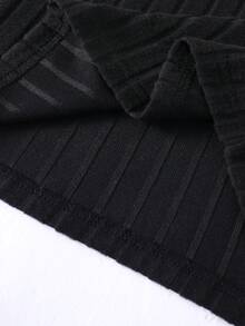 Vacaura 2pcs/Set Teenage Boys/Boy Ribbed Knit Long Sleeve Turtleneck Tops, Versatile Autumn/Winter New Arrivals