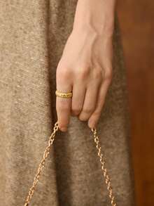 MOTF PREMIUM 18K GOLD PLATED ZIRCONIA RING - Yellow Gold - View 8