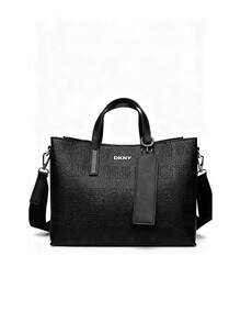 DKNY حقيبة نسائية أونيا ساتشل باللون الأسود - Black Grey - مشاهدة 2