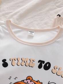 1 Set Merry Christmas Teen GirlTight Fit Pajamas, Long Sleeve Burgundy Top With Reindeer, Green & Red Snowflake, Red & White Geometric Print, Matching Pants, Soft Stretchy Knit Fabric, Machine Washable, Comfortable Fit, Family Matching Outfits (4 Sets Sold Separately) - Multicolor - View 6