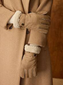 MOTF PREMIUM WOMEN FULL FINGER GLOVES - Coffee Brown - View 9