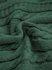 EMERY ROSE Vestido de mujer elegante con cintura ceñida y abertura larga - Verde - Ver 7