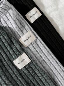 SHEIN 3 pièces Leggings/pantalons pour bébés et tout-petits garçons, style décontracté avec logo de voiture simple, tricot côtelé brossé, couleur unie, convient pour le port quotidien, saison automne/hiver - Multicolore - Voir 5