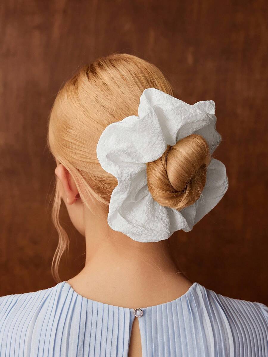 MOTF PREMIUM SOLID TEXTURED HAIR TIES - White - View 1