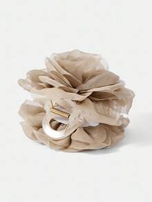 MOTF PREMIUM 女士时尚优雅3D花朵发夹 - 灰色 - 查看 7