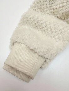 GlowEve 25pcs High-End Niche Fuzzy Thermal Lined Sweatshirt, Autumn/Winter