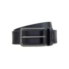 Hugo Boss Calis Logo Men's Leather Belt Black - Black - View 1