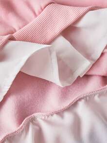 Teen Girls Pink Long Sleeve Sweatshirt,Peter Pan Collar 2 In 1 Design,Y2k Fashionable Casual Versatile For Autumn,Holiday,Back-To-School - Pink - View 7