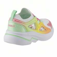 Tenis Para Niña Charly Kids 1098715 Blanco Multicolor Zapatillas Deportivas Textil Suela Gruesa Sneaker Deportivos Infantil Niñas - Blanco - Ver 6