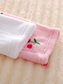 4pcs Girls Cute Pattern Comfortable Fleece Pajama Set Including Long Pants And Long Sleeve Top, Autumn/Winter - Pink - View 6