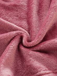 Genkimix Kids 4pcs Girls Eyelash, Heart & Cloud Pattern Fleece Pajama Set, Comfortable Loungewear For Autumn/Winter