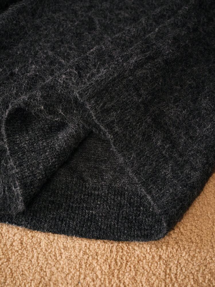 WOOL SEQUIN EMBROIDERY SWEATER