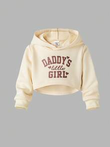 SHEIN 3pcs/Set Baby Girls' Casual Sports Minimalist Sweatshirt Set, Spring/Autumn - Beige - View 6