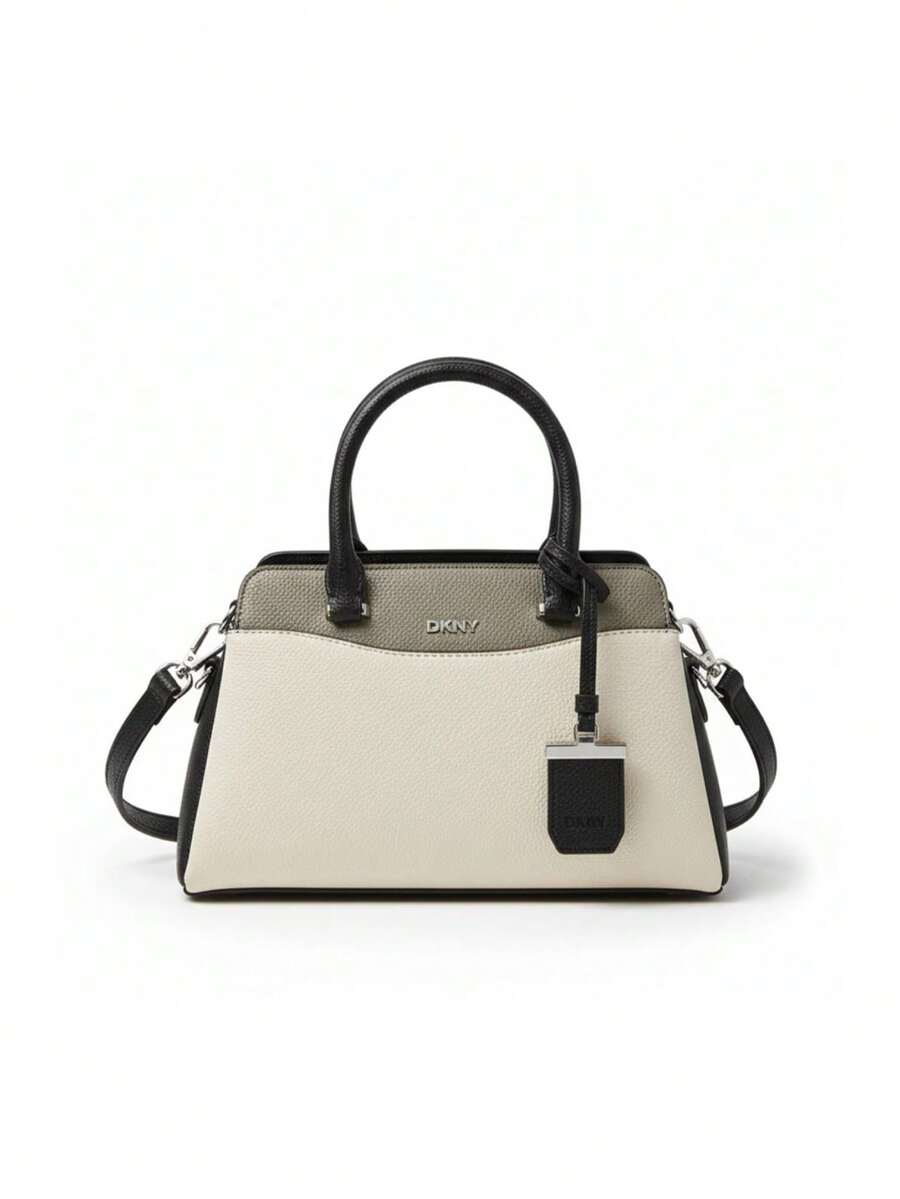 DKNY AVELLE SATCHEL Women's Beige - Beige Black - View 1