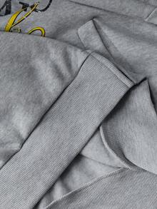 NEON BLANC 男士秋冬毛领设计开衫卫衣，宽松短款卫衣夹克 - 淺灰色 - 查看 7