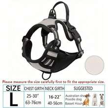 Zazumi Arnés reflectante, correa y chaleco para perros de razas grandes como Bulldog Francés y Labrador - Multicolor - Ver 21