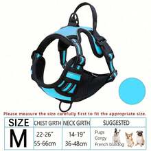 Zazumi Arnés reflectante, correa y chaleco para perros de razas grandes como Bulldog Francés y Labrador - Multicolor - Ver 17