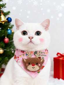 PETSIN 1 Piece Pet Christmas Scarf; Pet Christmas Collar; Pet Drooling Towel; Pet Accessories; Pet Supplies - Multicolor - View 20