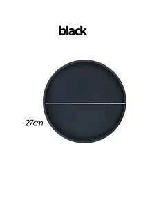 1个圆形梳妆台收纳托盘，皂液器托盘，浴室梳妆台硅胶托盘，洗手液、洗发水、香水收纳托盘，珠宝展示托盘，用于日常饰品和装饰收纳，返校季必备 - 彩色 - 查看 20