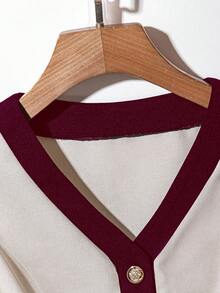 Franclia 女士撞色职业套装，新款夏季办公室通勤高端修身西装外套套装，2件套