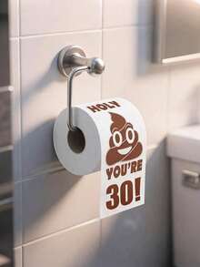 1pc, 30th Birthday Gifts For Men And Women Happy Prank Toilet Paper - 30th Birthday Decorations For Him, Her-Party Supplies Favors Ideas-Funny Gag Gifts - 30 Years Old - View 6