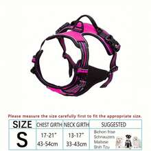 Zazumi Arnés reflectante, correa y chaleco para perros de razas grandes como Bulldog Francés y Labrador - Multicolor - Ver 51