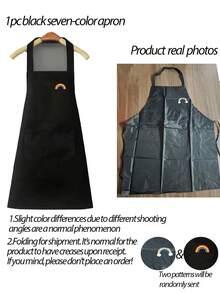 1pc/2pcs Waterproof & Oil Proof Kitchen Apron With Pocket, Unisex Adult Use,Kitchen,Bathroom,Home,Household Supplies - Multicolor - View 7