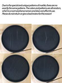 1个圆形梳妆台收纳托盘，皂液器托盘，浴室梳妆台硅胶托盘，洗手液、洗发水、香水收纳托盘，珠宝展示托盘，用于日常饰品和装饰收纳，返校季必备 - 彩色 - 查看 8