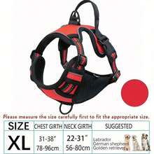 Zazumi Arnés reflectante, correa y chaleco para perros de razas grandes como Bulldog Francés y Labrador - Multicolor - Ver 24