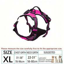 Zazumi Arnés reflectante, correa y chaleco para perros de razas grandes como Bulldog Francés y Labrador - Multicolor - Ver 29