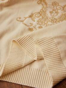 MOTF PREMIUM 大码刺绣套头衫 - 白色 - 查看 7