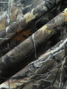 Pantalones rectos de pierna ancha con dobladillo con cordón - Multicolor - Ver 3