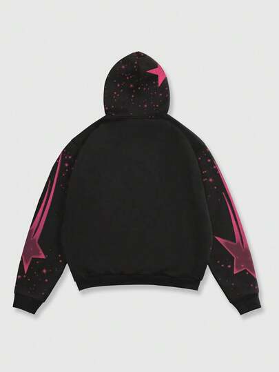 Street Life Men's Casual Figure Print Hoodie Sweatshirt, Autumn/Winter