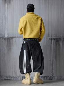 NEON BLANC Men's Casual Zip-Up Sherpa Fleece Long Sleeve Jacket, Autumn/Winter - Yellow - View 6