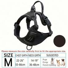 Zazumi Arnés reflectante, correa y chaleco para perros de razas grandes como Bulldog Francés y Labrador - Multicolor - Ver 35