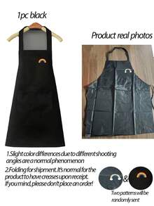 1pc/2pcs Waterproof & Oil Proof Kitchen Apron With Pocket, Unisex Adult Use,Kitchen,Bathroom,Home,Household Supplies - Multicolor - View 8